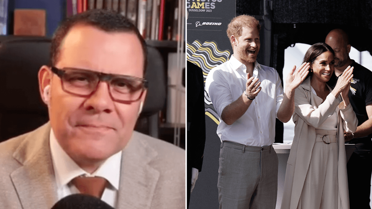 A body language expert has claimed Meghan Markle made a gesture that 'changed' Harry