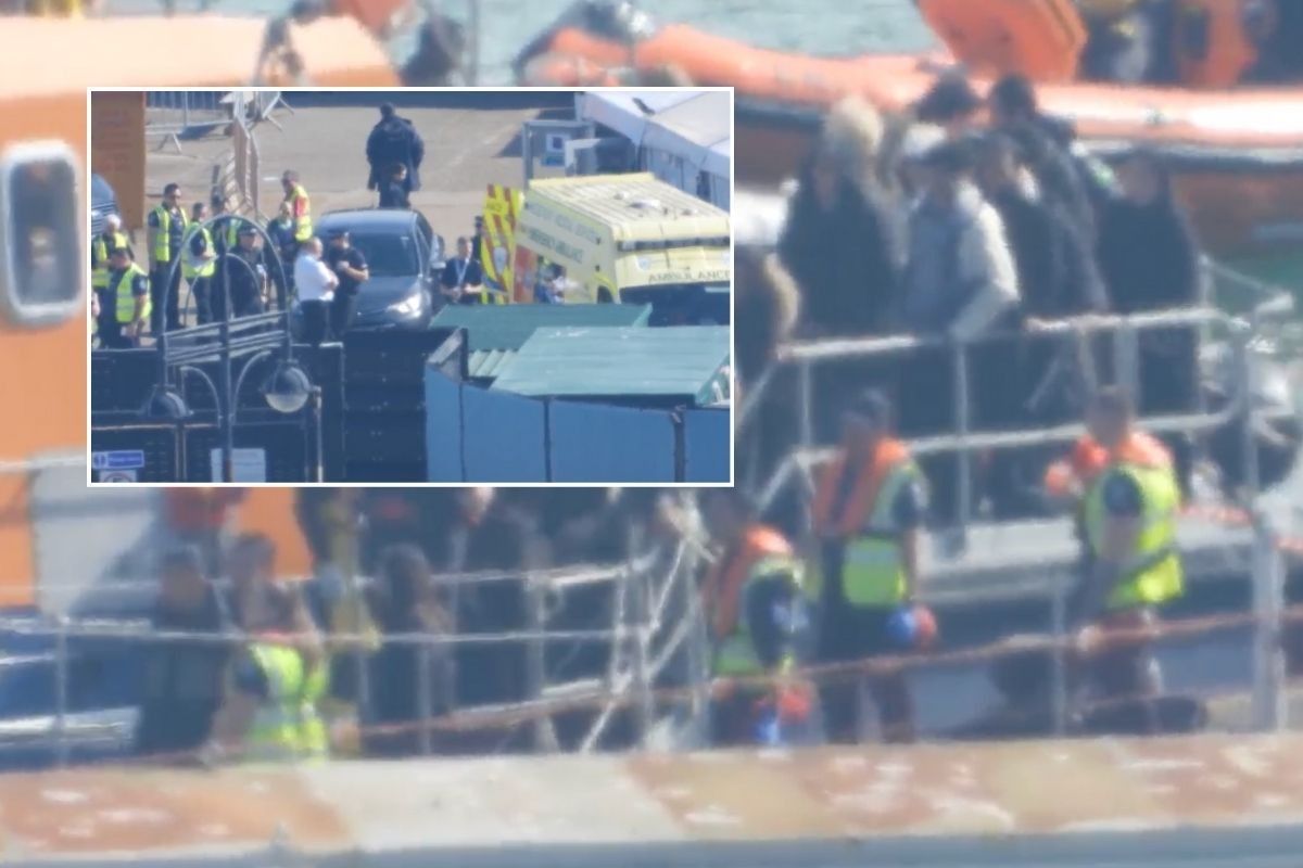 ​A border force vessel attended the scene