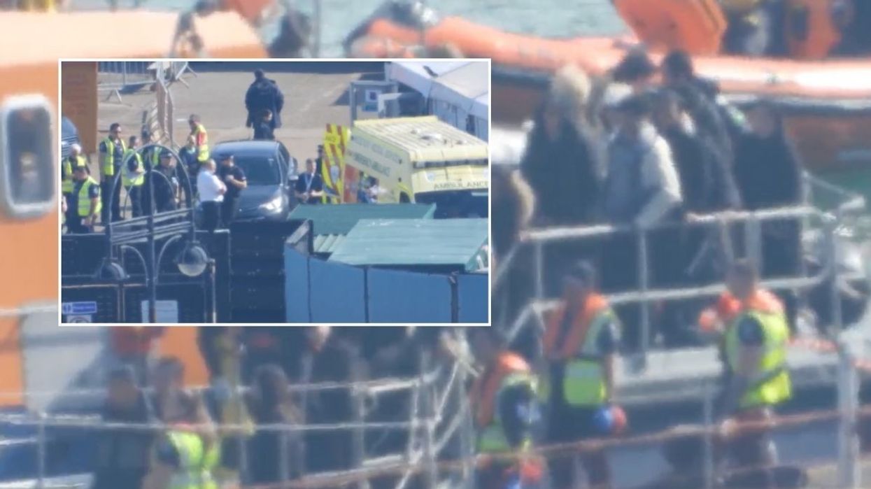 A border force vessel attended the scene