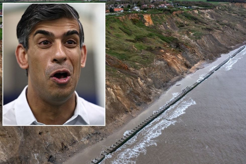 A British homeowner who lost his house to coastal erosion has announced he is suing Rishi Sunak Government for breaching his human rights