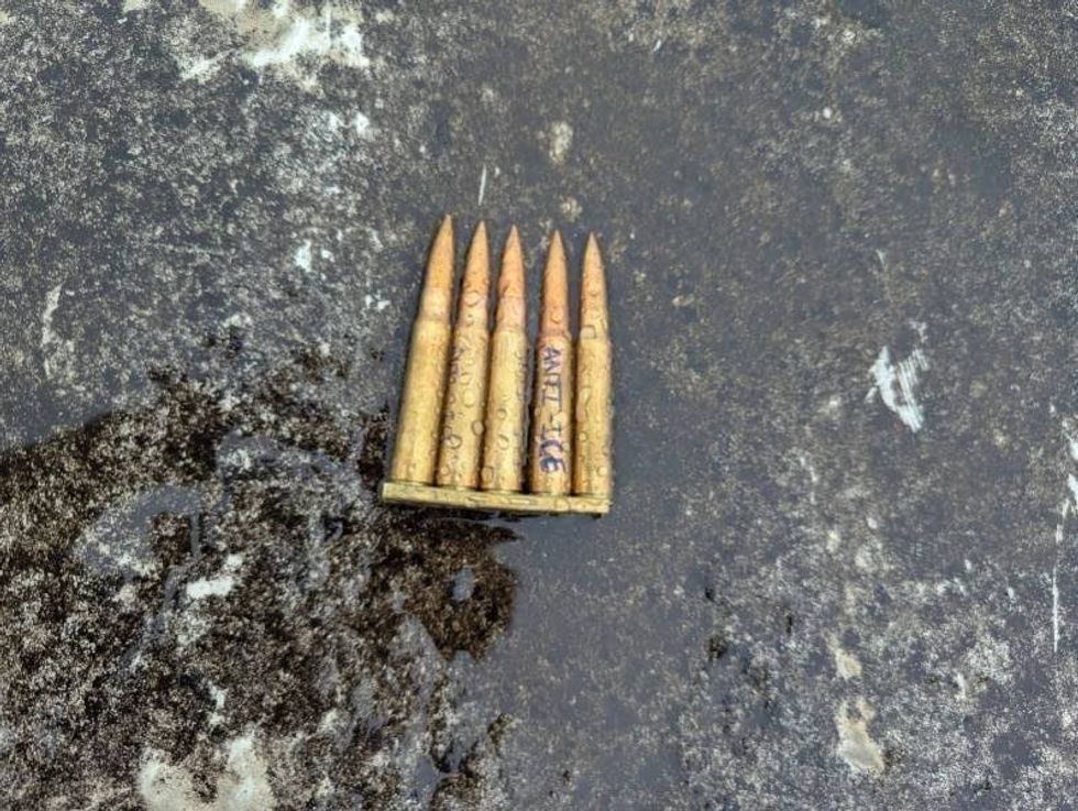 A bullet casing with "anti-Ice" written on it