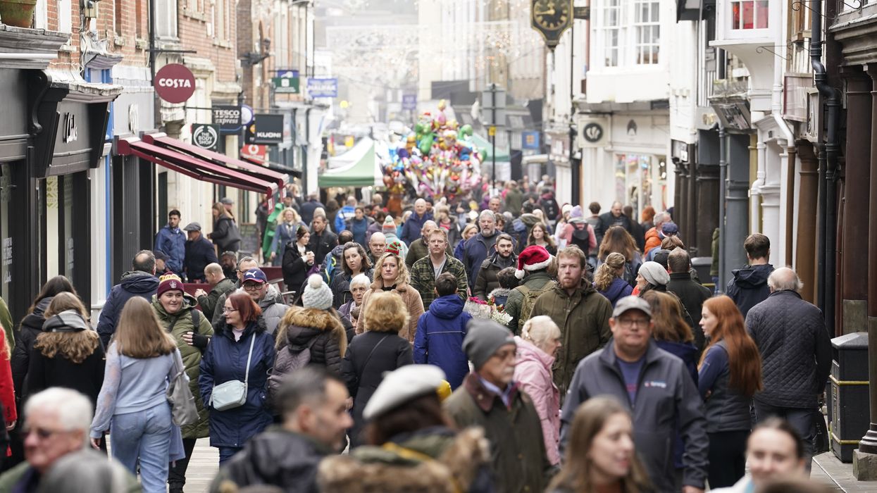 A busy high street