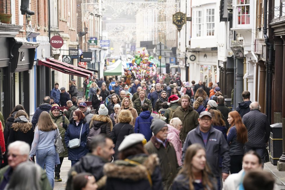 A busy high street