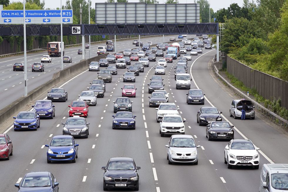 A busy motorway