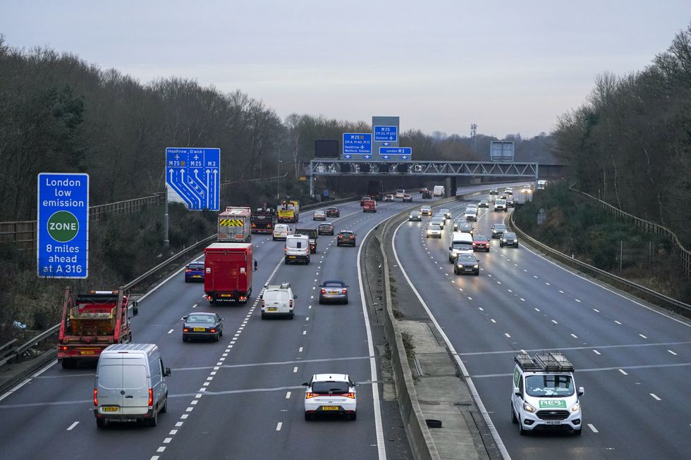 A busy motorway