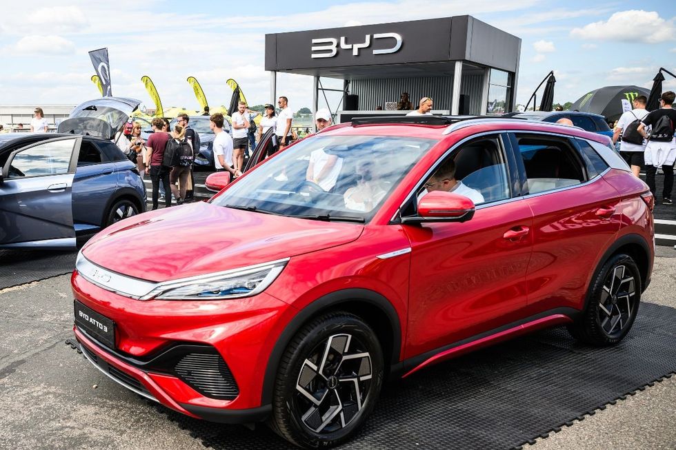 A BYD Atto 3 on display in Farnborough