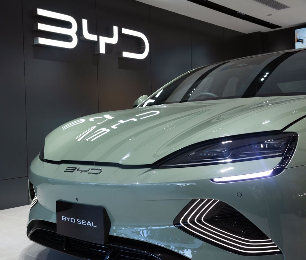 A BYD electric car