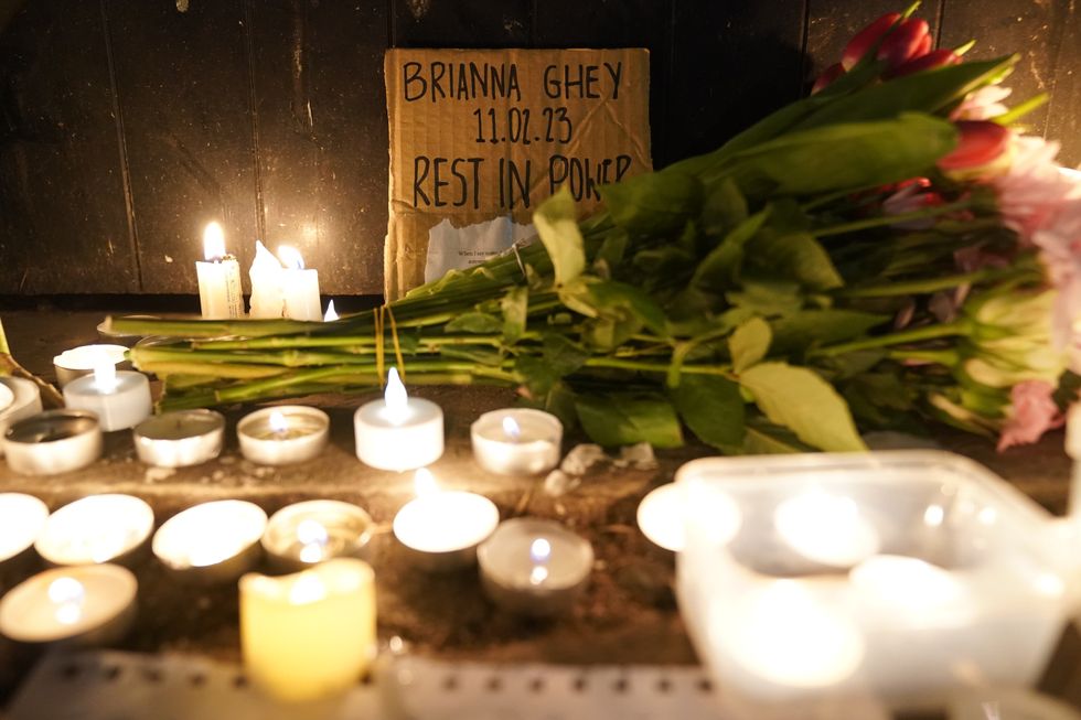 A candle-lit vigil outside the Department of Education in London