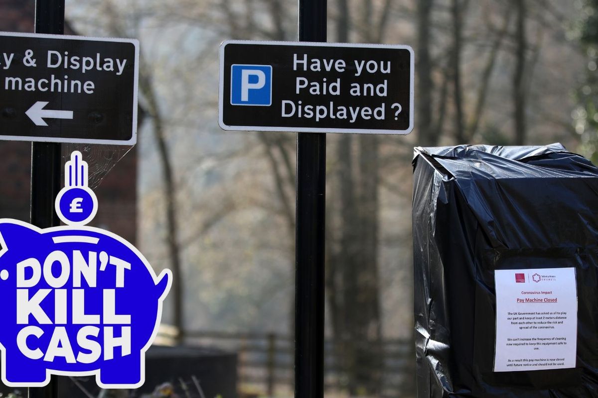 A car park payment machine closed by the local council of Telford and Wrekin in village of Ironbridge in Shropshire