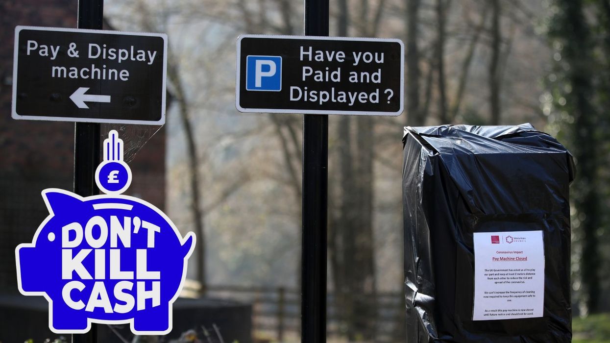 A car park payment machine closed by the local council of Telford and Wrekin in village of Ironbridge in Shropshire