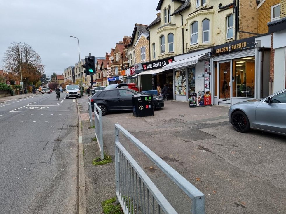 A car poorly parked