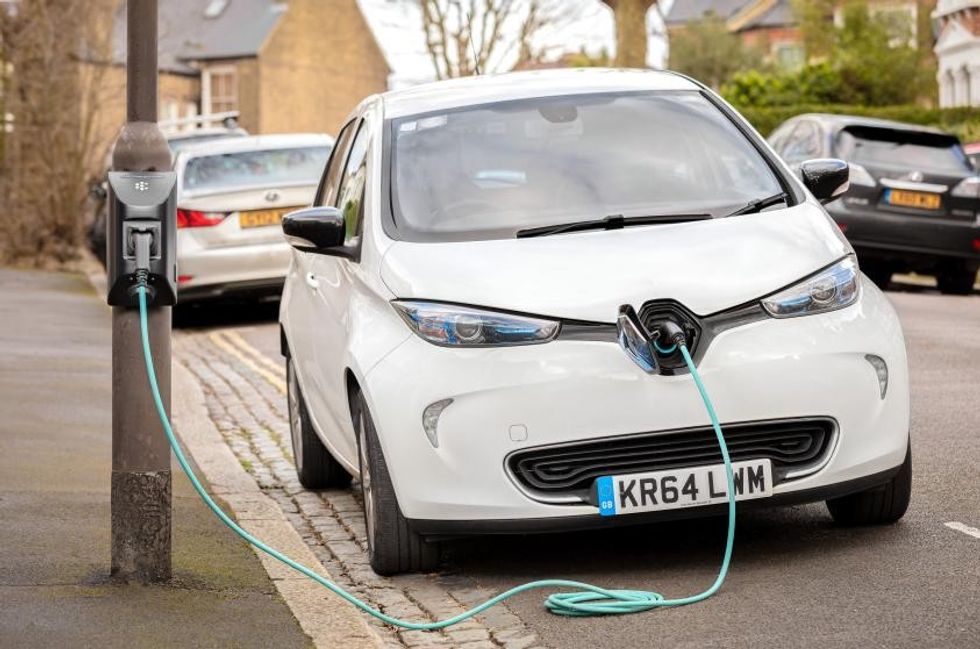 A Char.gy lamppost charger in Barnet