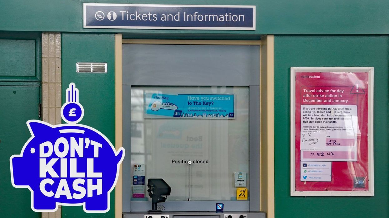 A closed ticket office in Kent