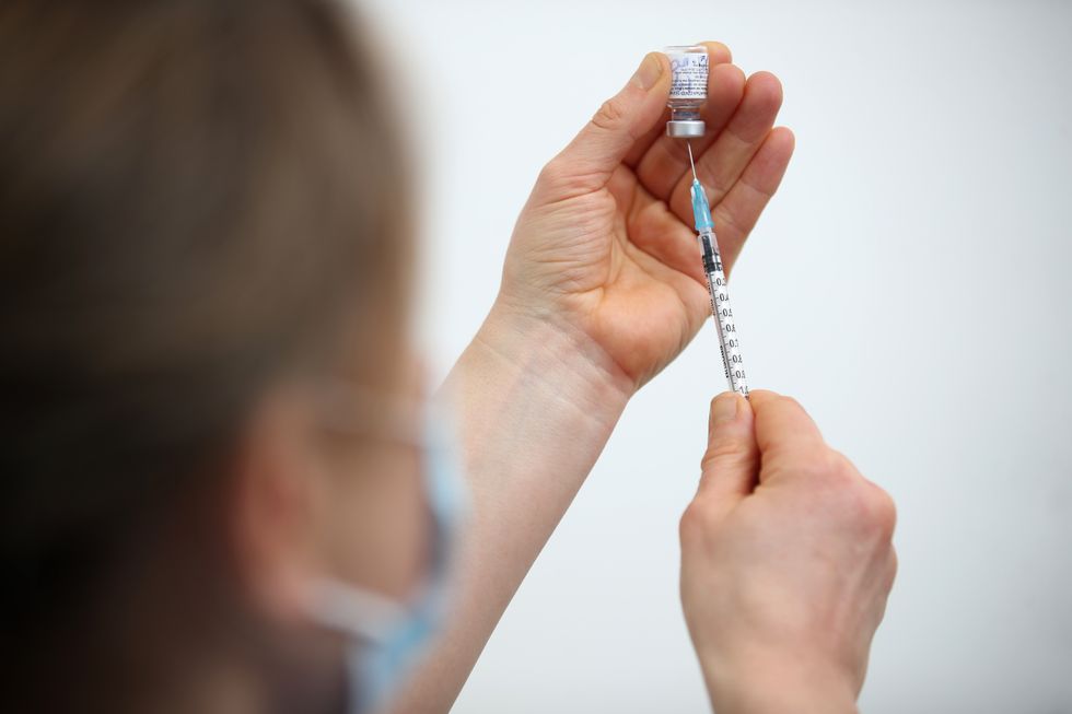 A Covid-19 vaccine being prepared.