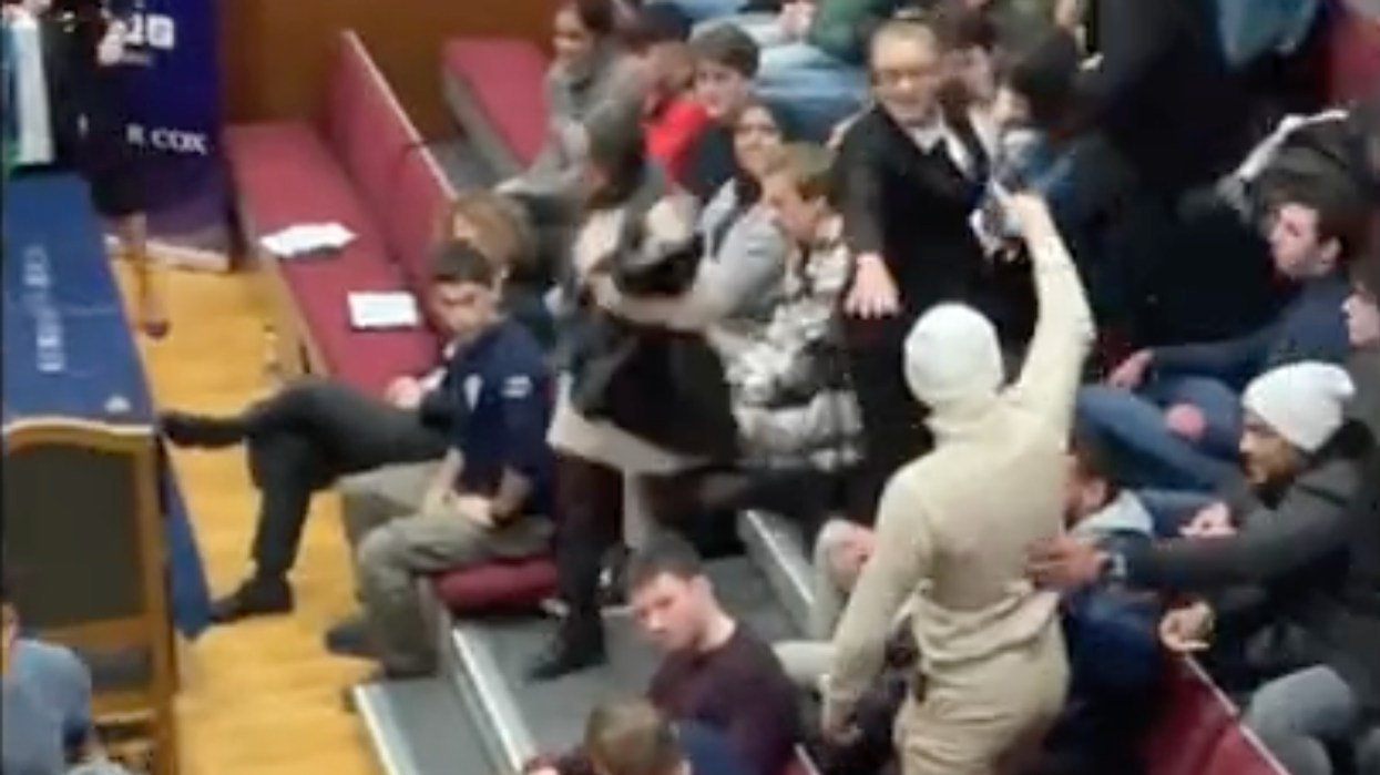 Audience members flee after student shouts 'Allahu Akbar' during fiery Palestine debate