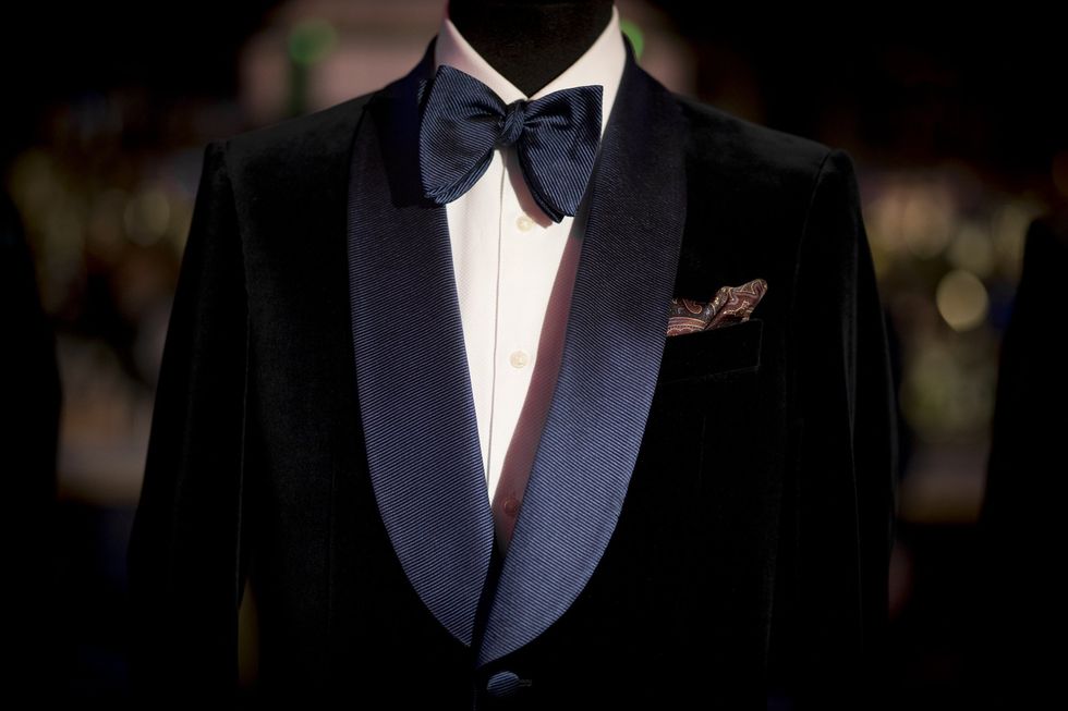 A design on display at the Chester Barrie presentation during London Fashion Week