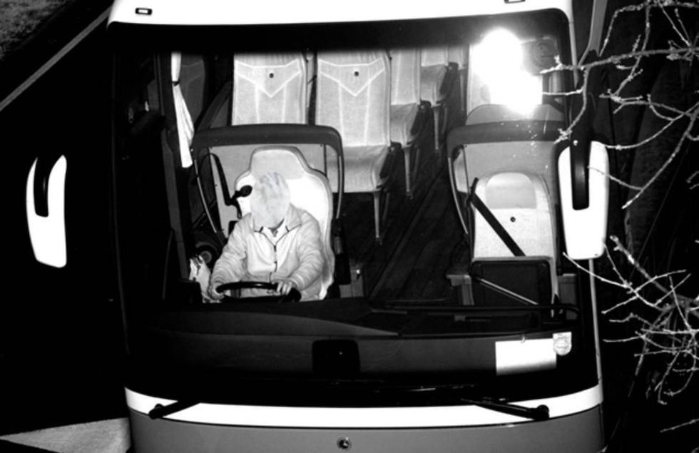 A driver caught not wearing his seatbelt by an AI road camera