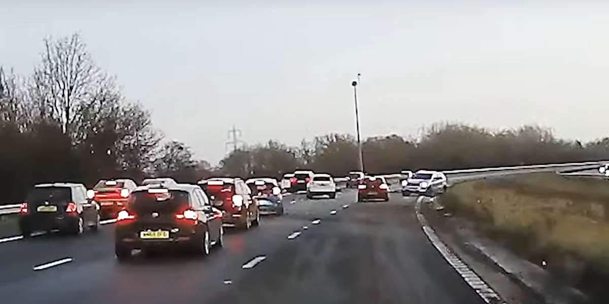 NextImg:M40 drunk driver sped 100mph down motorway with young child sat in backseat in 'gut-wrenching' footage