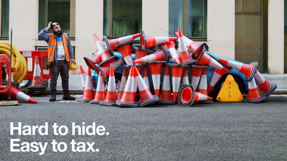 A DVLA car tax warning
