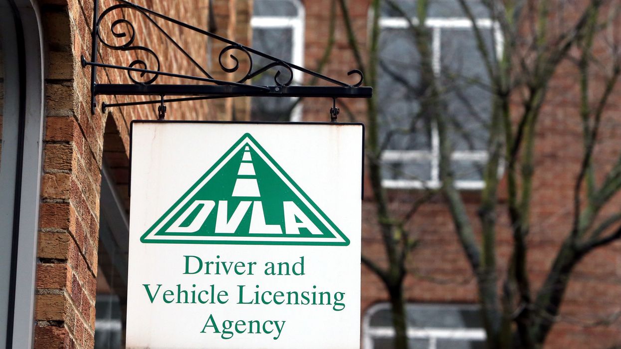 A DVLA sign