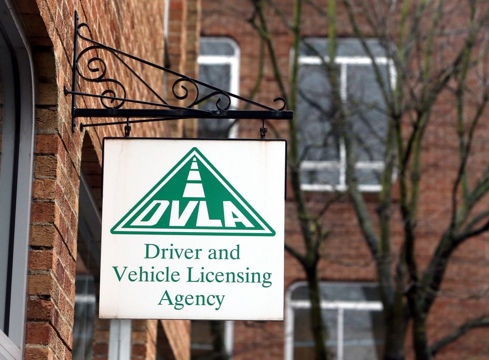 A DVLA sign