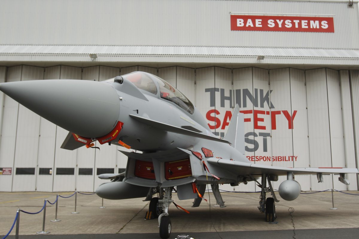A Eurofighter Typhoon at BAE Systems, Warton Aerodrome, Lancashire (file pic)