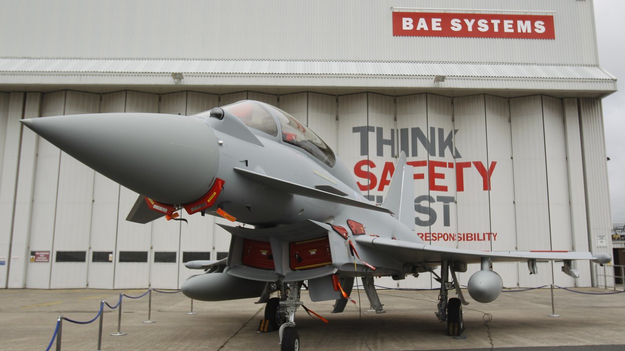A Eurofighter Typhoon at BAE Systems, Warton Aerodrome, Lancashire (file pic)