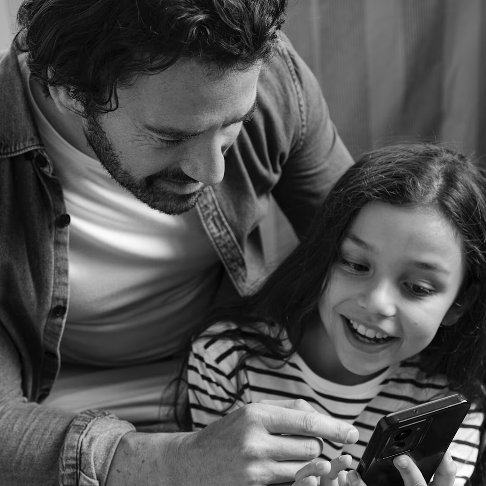 a father and daughter pictured using the HDM fuse