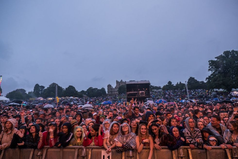 A festival crowd