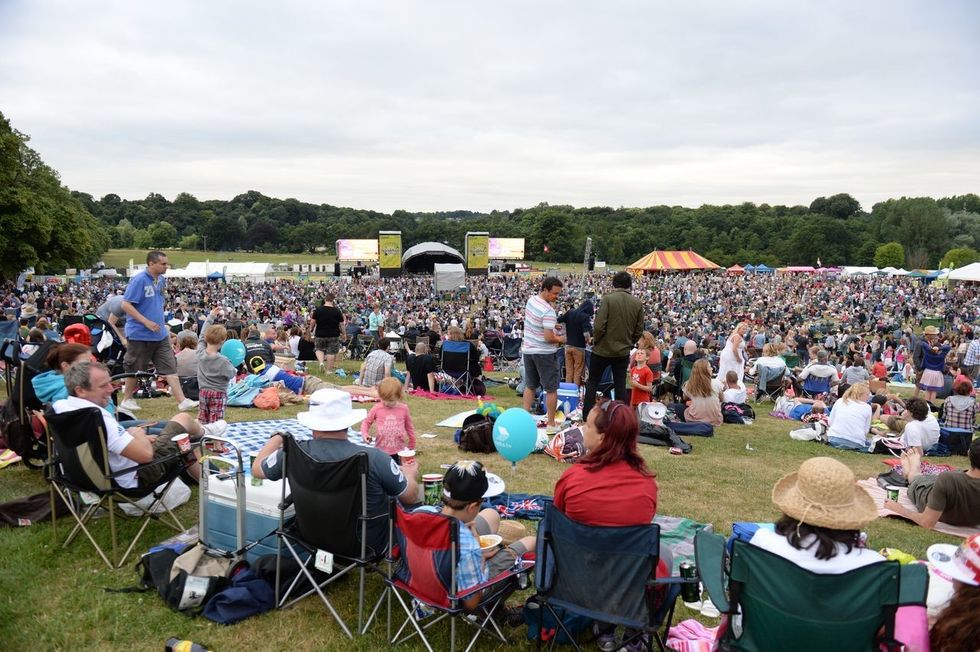 A festival crowd
