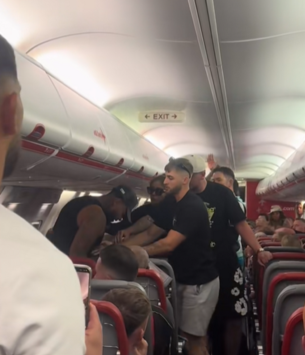 A fight nearly broke out on the flight