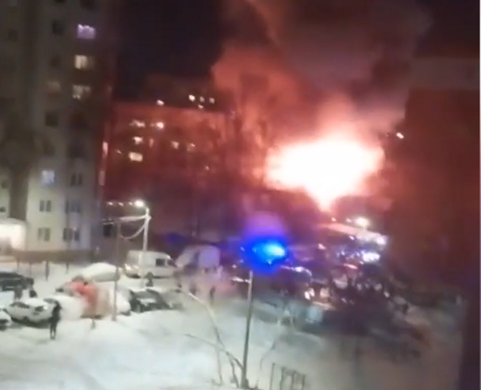 A fire
