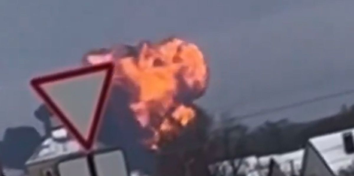 NextImg:Russia military jet with dozens on board crashes and explodes into a vast fireball near Ukraine border