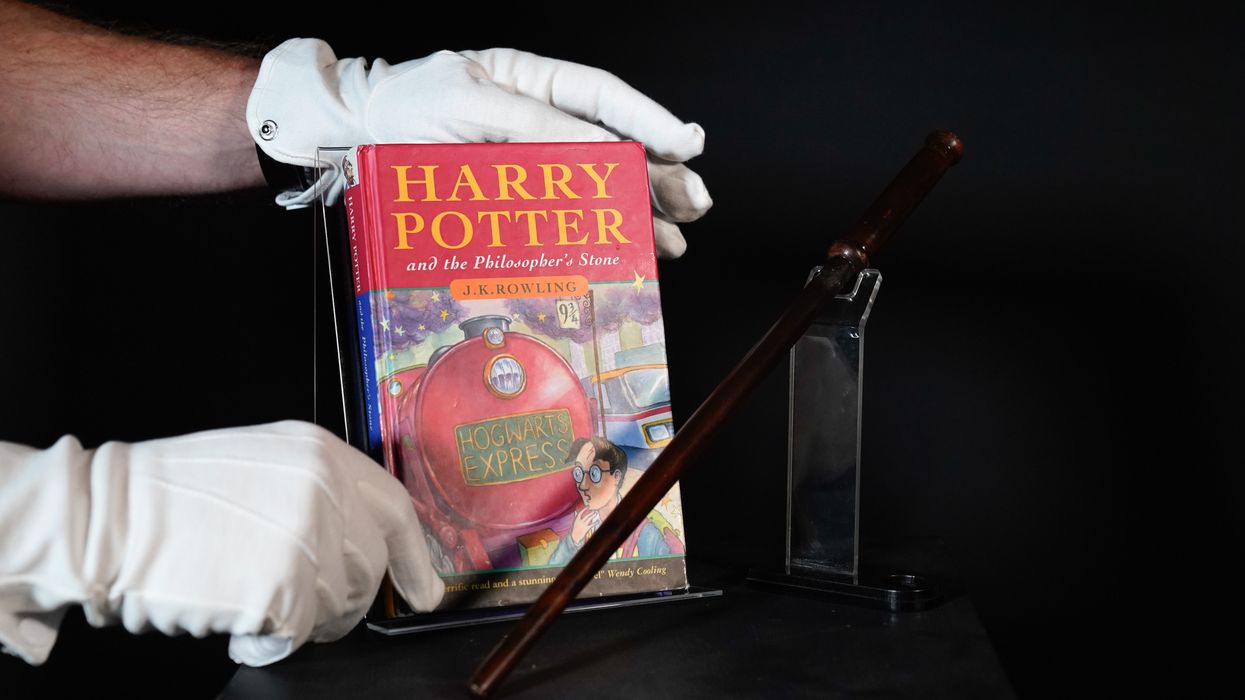 A first edition Hardback book of 'Harry Potter and the Philosopher's Stone' up for auction in November 2022
