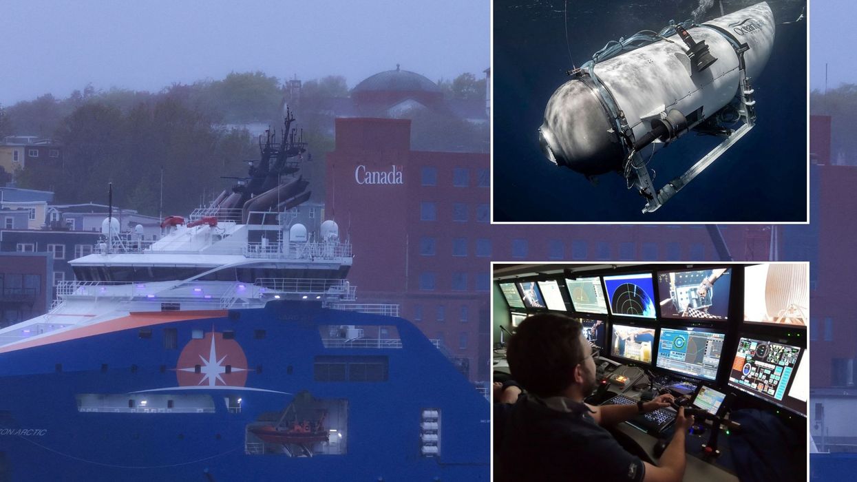 A fleet of rescue ships have launched their final attempt to locate a Titanic mini-sub before oxygen runs out