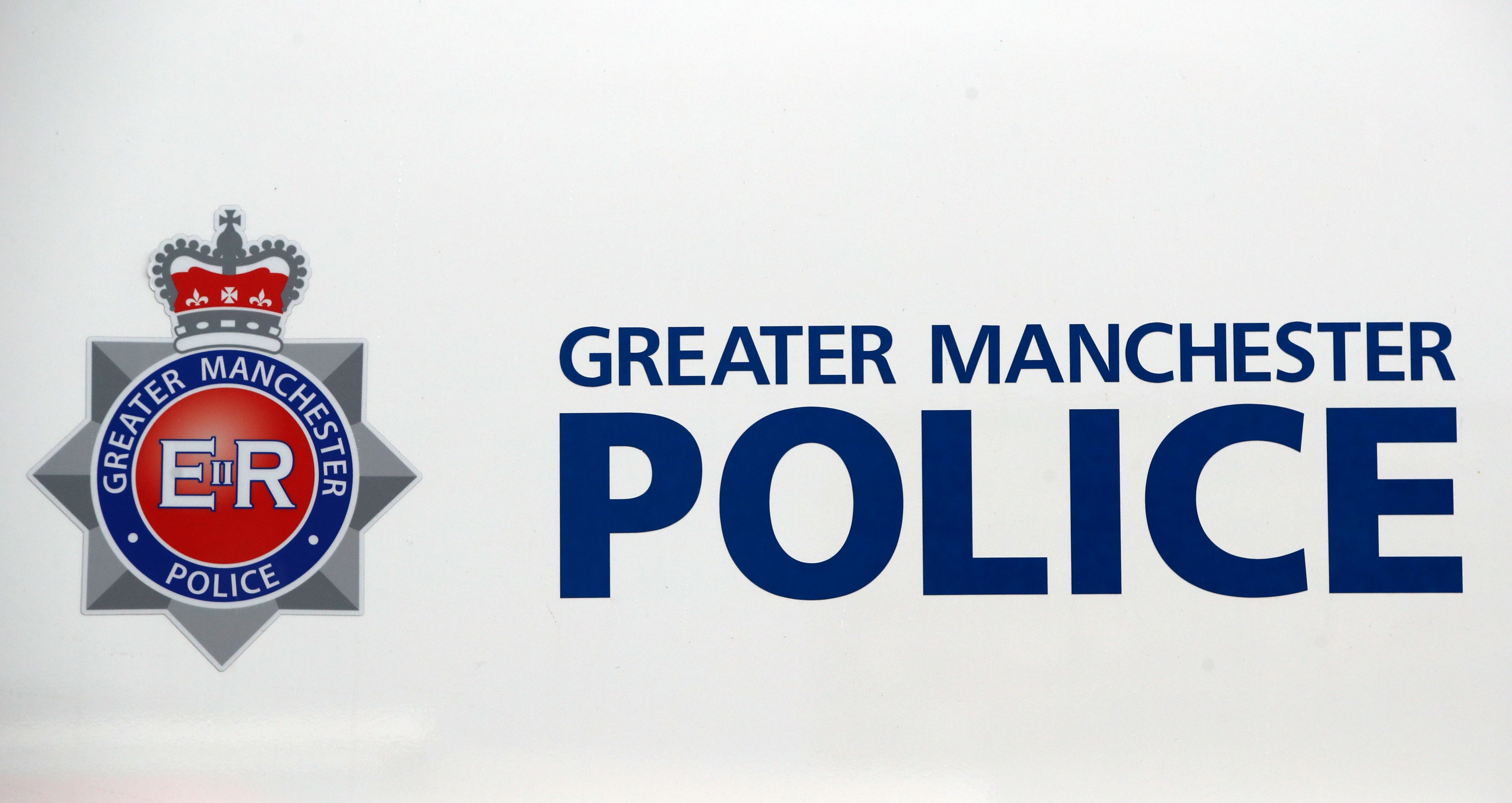 A general view of a Greater Manchester Police badge
