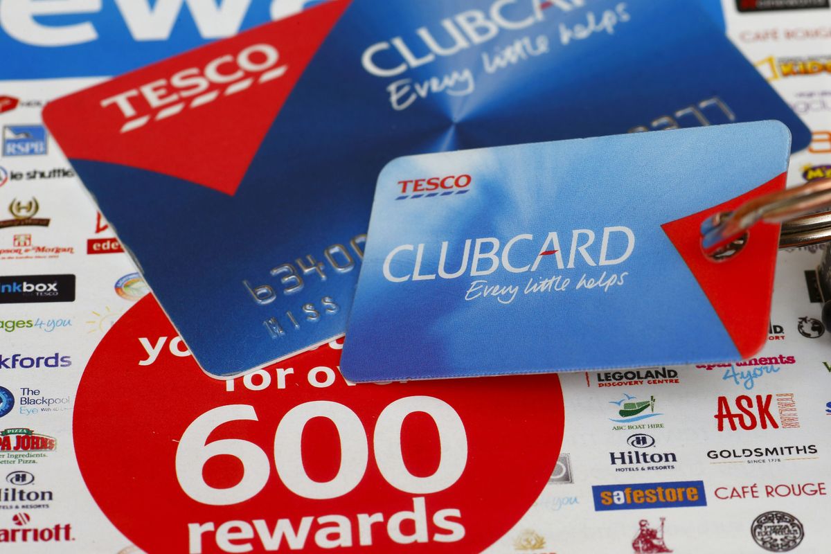 A general view of a Tesco Clubcard