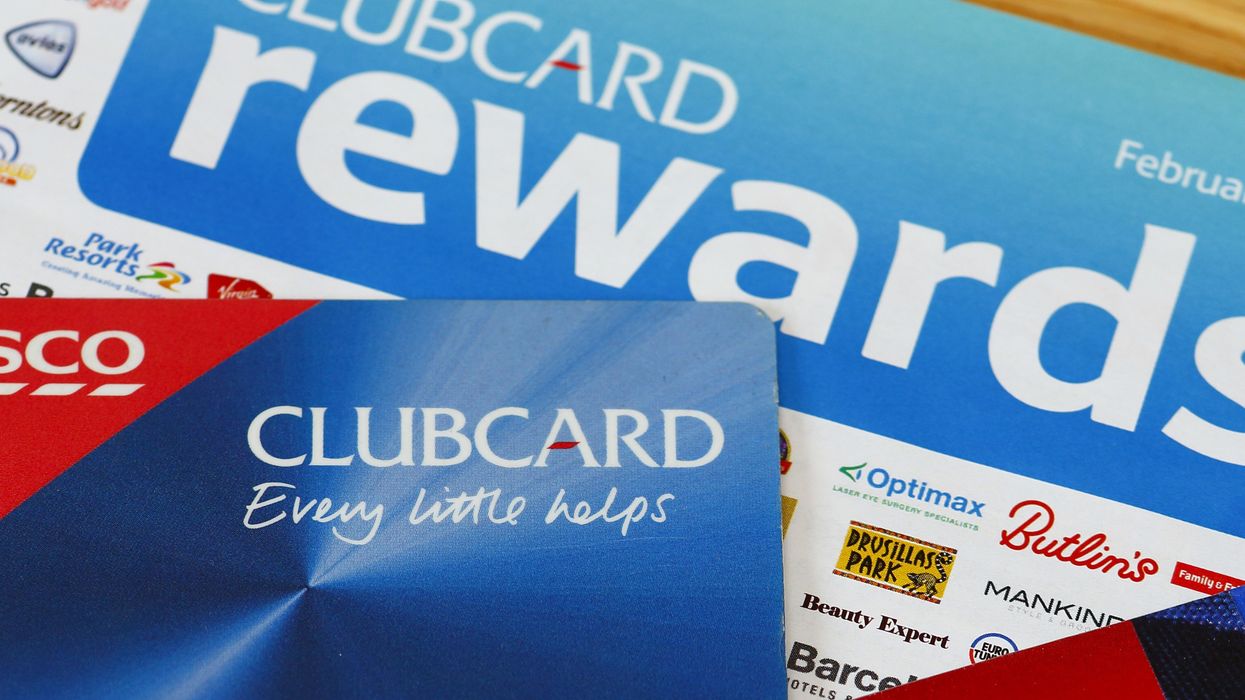 A general view of a Tesco Clubcard