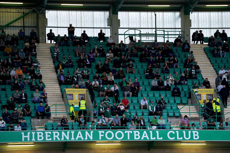 A general view of fans back in the stands during the UEFA Europa Conference League.
