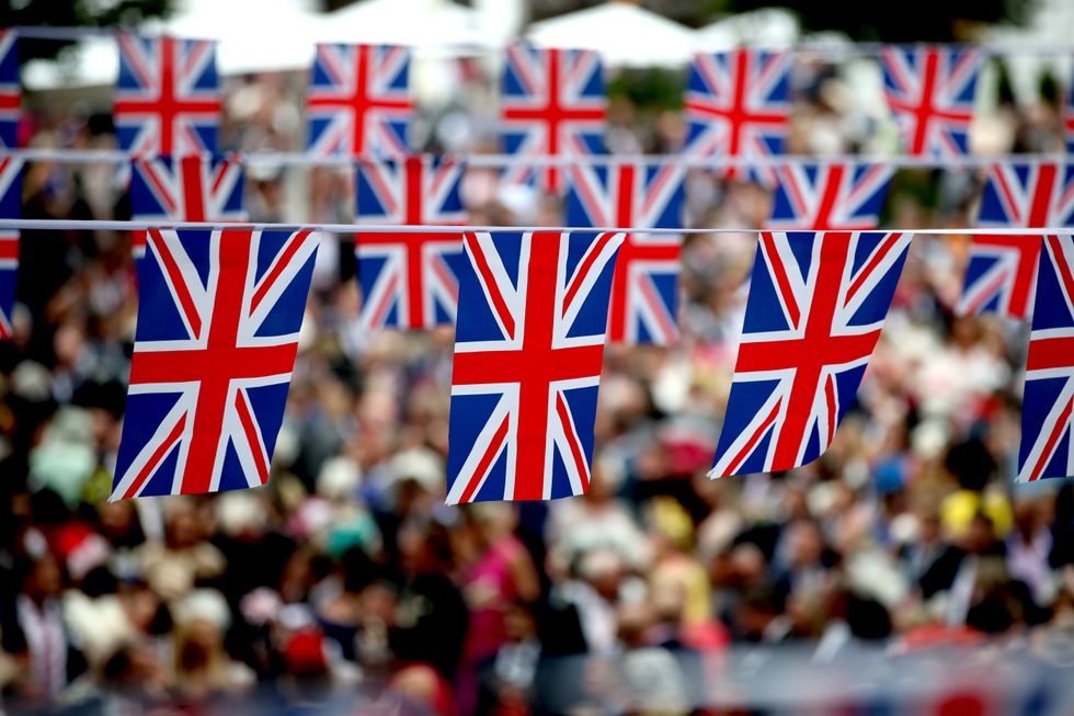 A general view of patriotic bunting during day two of Royal Ascot at Ascot Racecourse.