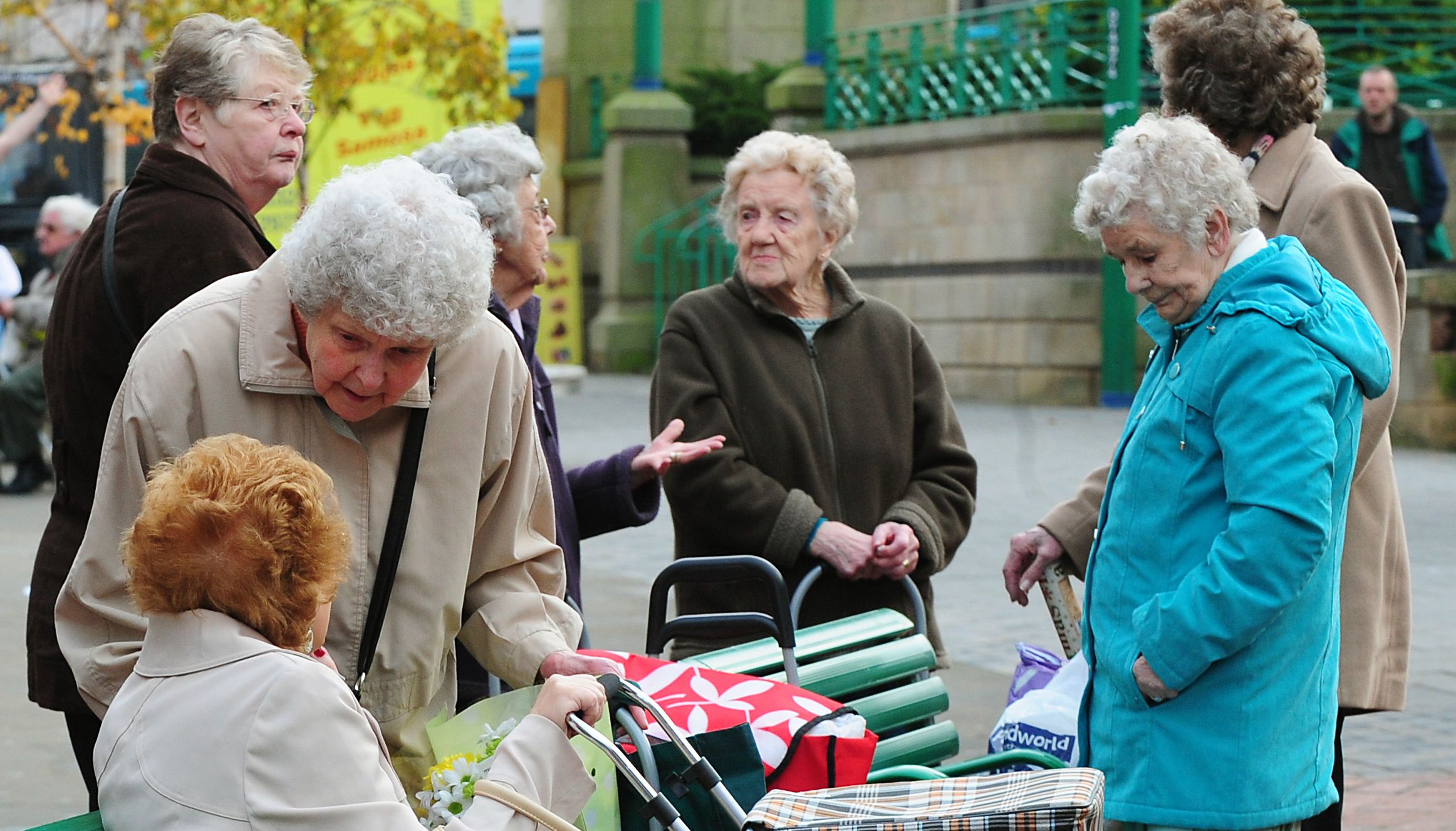 A general view of people in Derby.