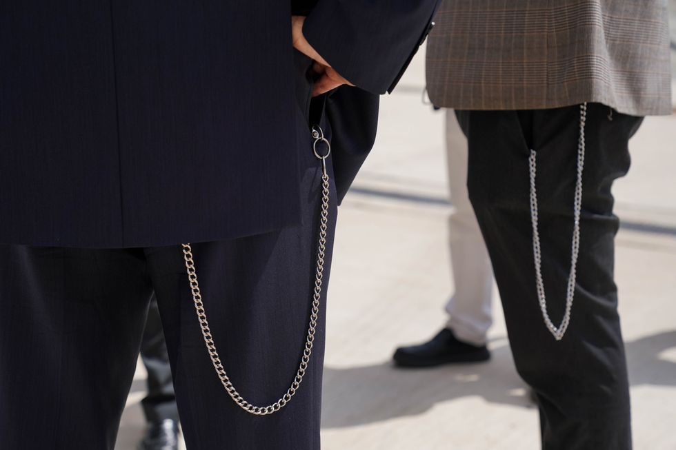 A general view of prison staff during the official opening of HMP Fosse Way,
