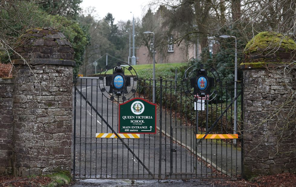 A general view of the gates at the Queen Victoria School in Dunblane
