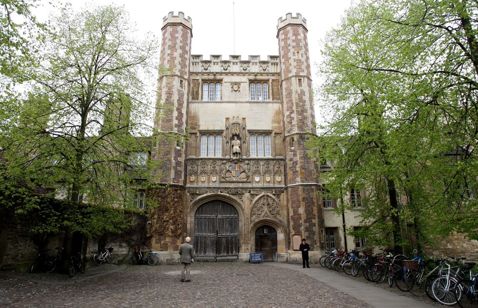 A general view of the Great Gate at Trinity College, Cambridge as experts are planning to reinforce the 16th structure. PRESS ASSOCIATION Photo. Picture date: Thursday April 14, 2011. Specialists say time is taking its toll on the two oak doors which make up the Great Gate at Trinity College, Cambridge, and they have become distorted. College bosses have applied for permission to reinforce the gate by inserting stainless steel plates. Local council planners are considering the application. Trinity College was founded by Henry VIII more than 450 years ago and the Great Gate was built in 1530. See PA story EDUCATION Gate. Photo credit should read: Chris Radburn/PA Wire