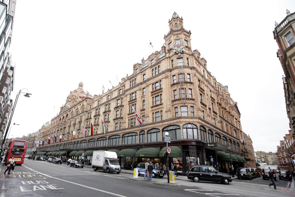A general view of the Harrods department store in London. The department store is being sold to the Qatari royal family as current owner Mohamed al Fayed has decided to retire.