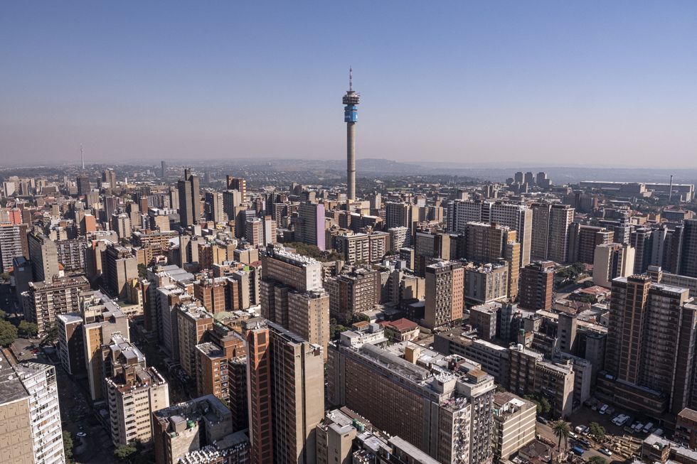 A general view of the Johannesburg skyline