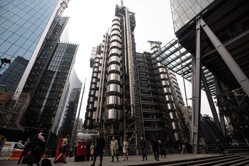 A general view of the Lloyd's building, home of the world's largest insurance market Lloyd's of London