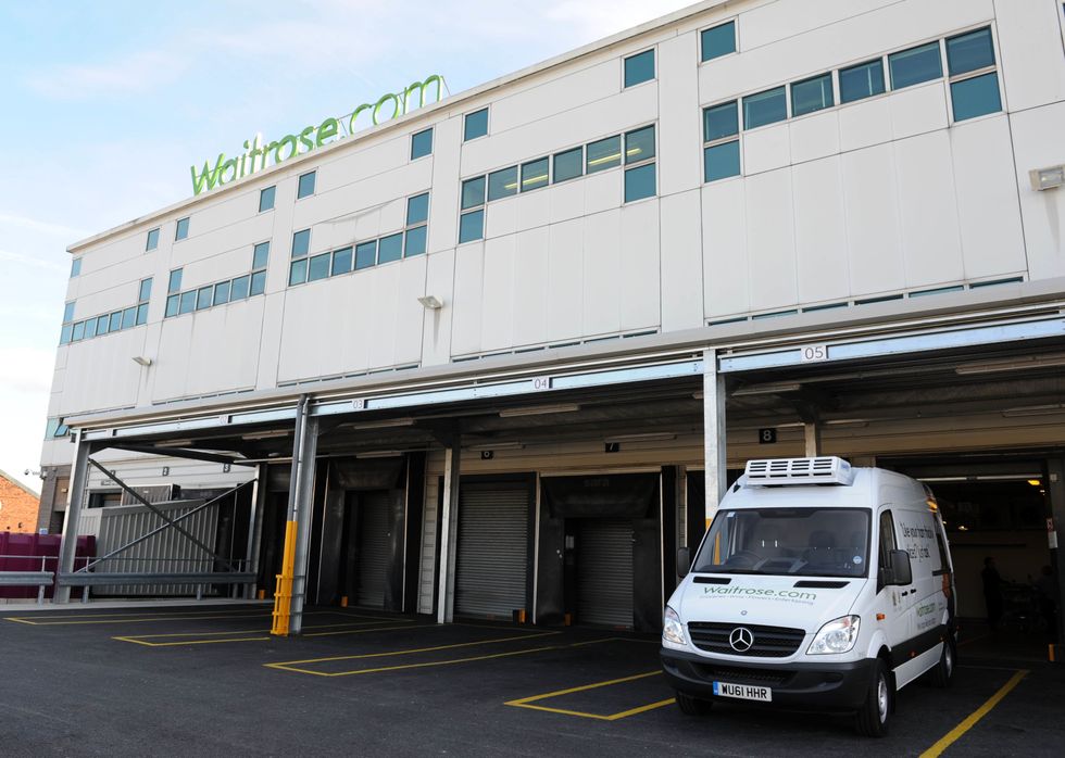 A general view of the new Waitrose online distribution centre in Acton, London.