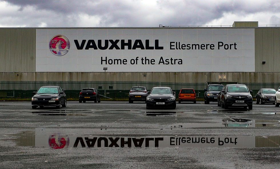 A general view of the Vauxhall plant in Ellesmere Port, Cheshire