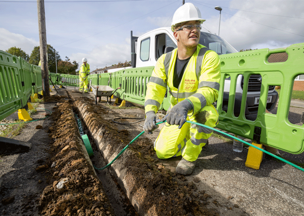 A generic image of a Virgin worker